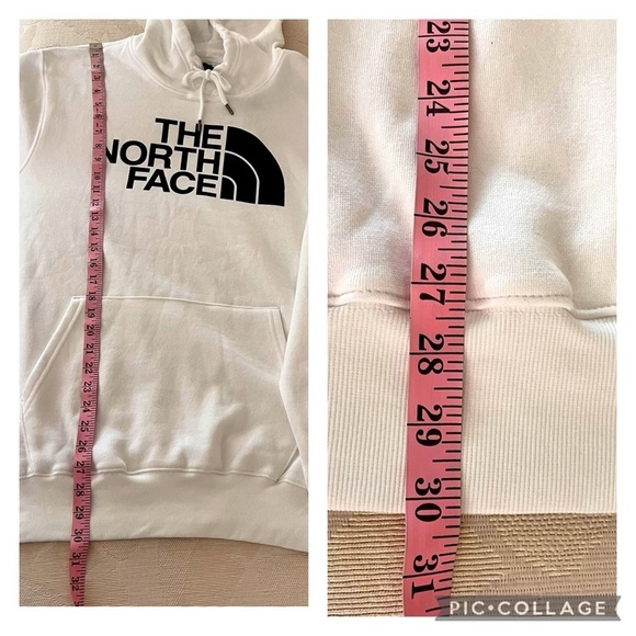 The North Face Half Dome Logo Pullover Hoodie Long Sleeves Kangaroo Pockets New - Picture 7 of 12